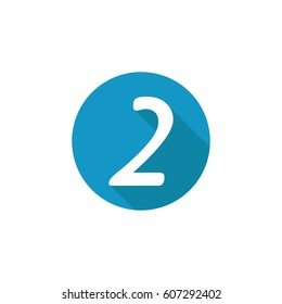 number 2 logo vector