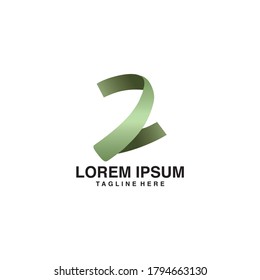 Ilustración del icono del vector del logotipo número 2
