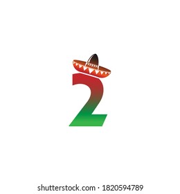 Ilustración del concepto de sombrero mexicano número 2