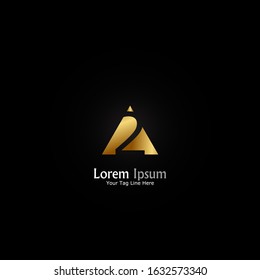 "Number 2". Minimalist, simple,digital and modern logo design.