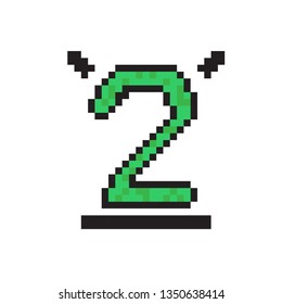Number 2 Pixel art