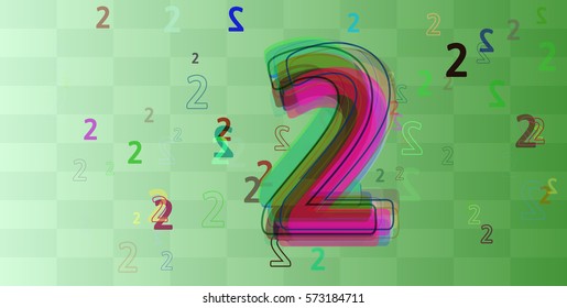 Number 2 template pattern