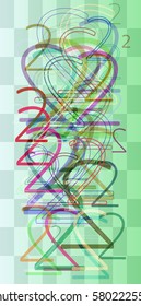 Number 2 texture art
