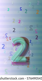 Number 2 texture design