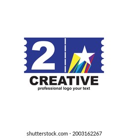Logo-Design Nummer 2 Vektor

