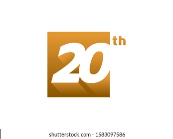 Number 20 logo or symbol template design