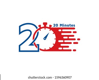 Number 20 logo or symbol template design