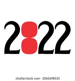 Number 2022 logo vector, for free design.