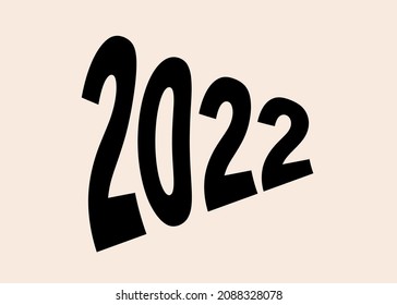 Número 2022. Gráficos vectoriales y diseño