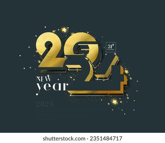 the number 2024 logo with different color combinations with any different illustrations should coexist.