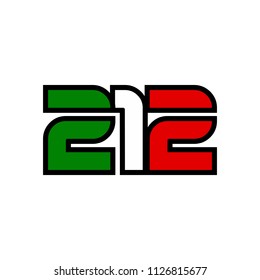 number 212 vector logo.