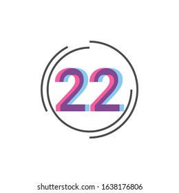 Number of 22 Template Design