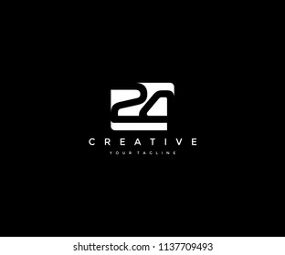Number 24 Logo Design