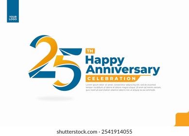 Number 25 logo icon design, 25th birthday logo number, anniversary 25