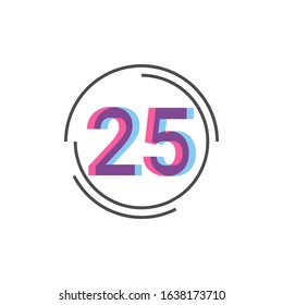 Number of 25 Template Design