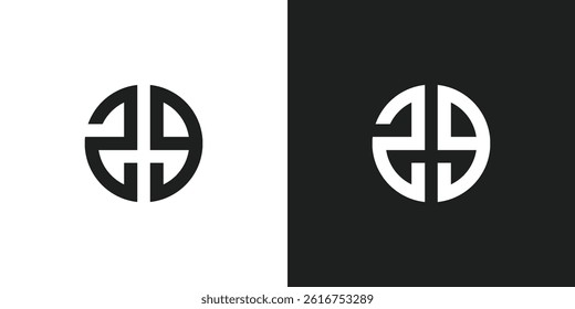 Number 29 Logo Design Vector