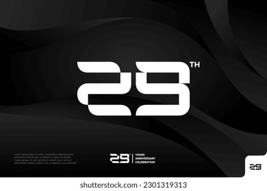 Number 29 logo icon design 29th birthday logo number anniversary 29