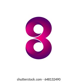 Number 3 And Number 8 In Unity. 3 and 8 Logo Template