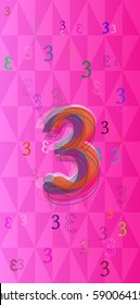 Number 3 background art