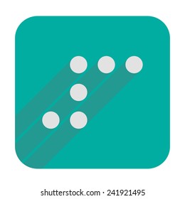 Number 3 in Braille icon