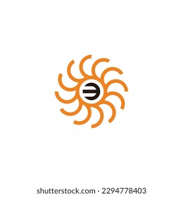 Number 3 in circle, technology geometric symbol simple logo vector