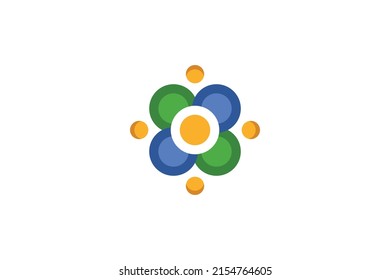 Number 3 Colored Logo Vector