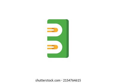 Number 3 Colored Logo Vector