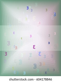 Number 3 icon design