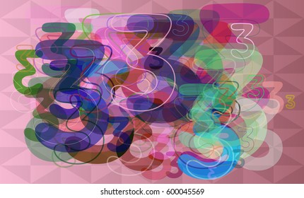 Number 3 icon template