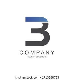 Number 3 Logo Design Vector