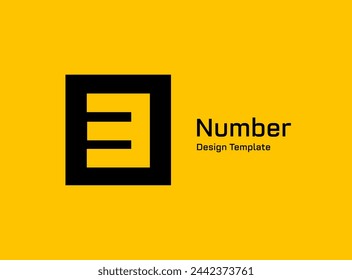 Number 3 logo icon design template elements