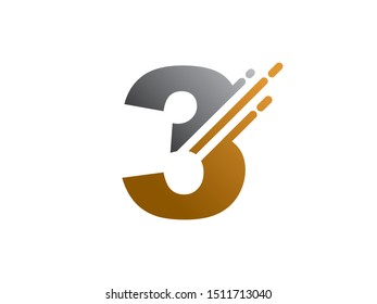 Number 3 Logo Symbol Template Design Stock Vector (Royalty Free ...