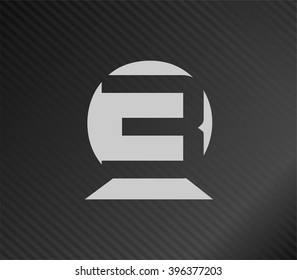 Number 3 logo. Vector logotype design

