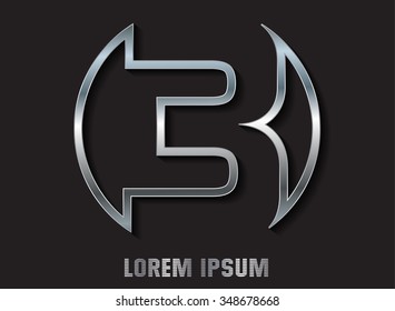 Number 3 logo.Logo three.Vector logotype design.