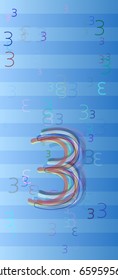 Number 3 pattern idea