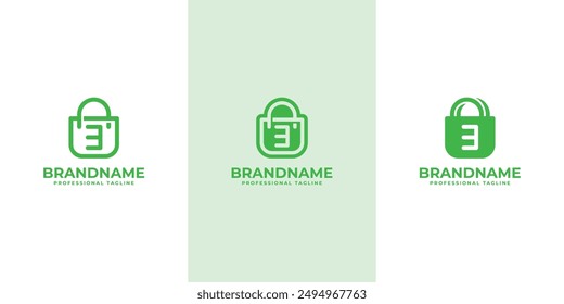 Number 3 Shopping Bag Logo Set, Crafted for Specialty and Niche Retail Markets