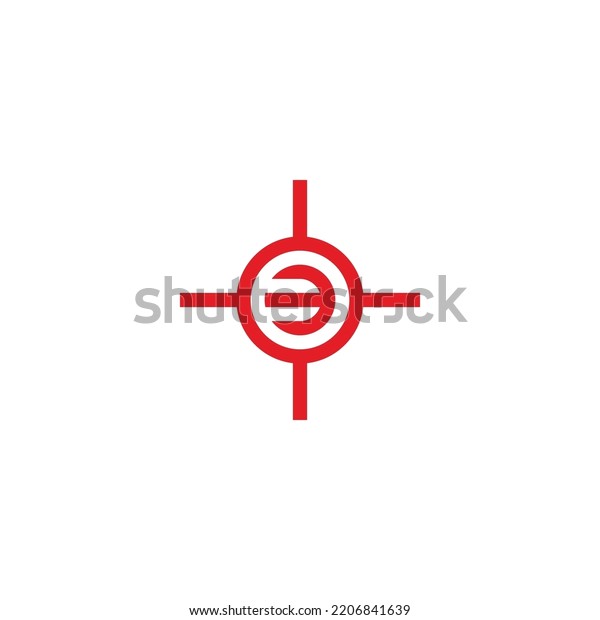 Number 3 target, circle geometric symbol simple\
logo vector