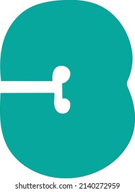 Number 3 Vector Template. Seven number photo collage frame template. Photo collage frames template for interior design. Vertical form. Picture Display, Montage, Photo Collage Mask Area