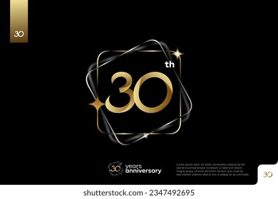 Number 30 logo icon design, 30th birthday logo number, anniversary 30
