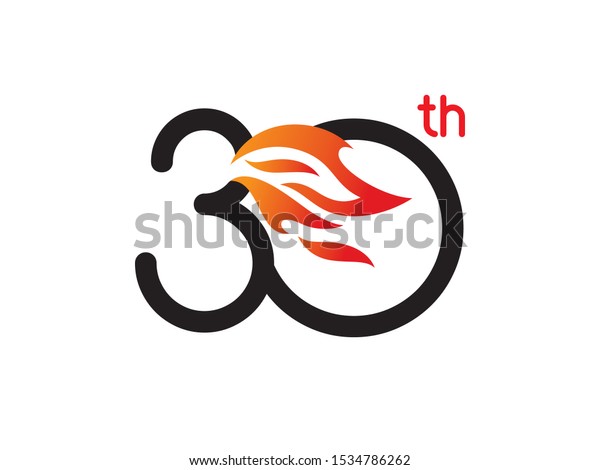 Number 30 Logo Symbol Template Design Stock Vector (Royalty Free ...