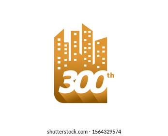 Number 300 Logo Or Symbol Template Design