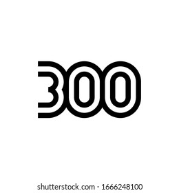 Diseño de iconos vectoriales número 300. Ilustración vectorial.