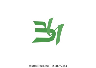 Number 34 vector logo icon, green color, white background.