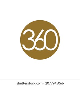 Number 360 Logo Vector Template