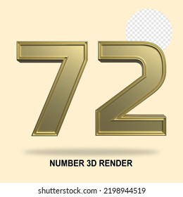 NUMMER 3D-RENDER-GOLD-STIL