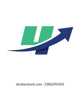 Number 4 Arrow Icon Logo Design Element. Graphic Alphabet Symbol For Corporate Business Identity