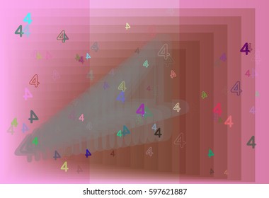 Number 4 background design