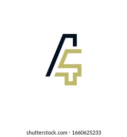 Nummer 4 dan S mit Strichsymbol