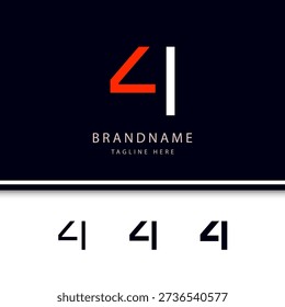 Number 4, digital numeral four, including set of three different cyber numbers, vector illustration 10EPS
