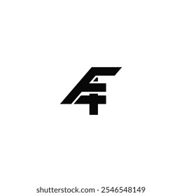 Combinación de diseño de logotipo número 4 y letra F.